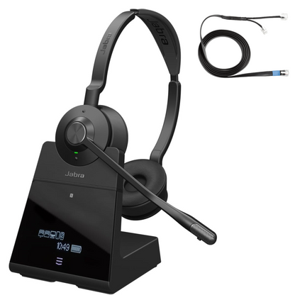 Jabra Engage 75 SE Wireless Headset with 14201-10 EHS Cable (Desk Phone + PC + Smartphone)