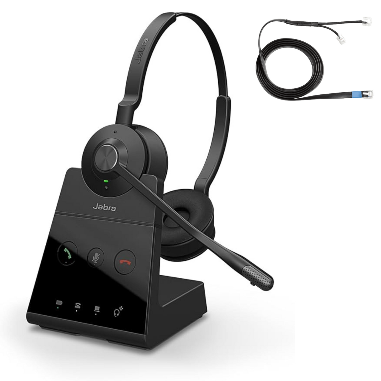 Jabra Engage 65 SE Wireless Headset with 14201-10 EHS Cable (Deskphone + PC)