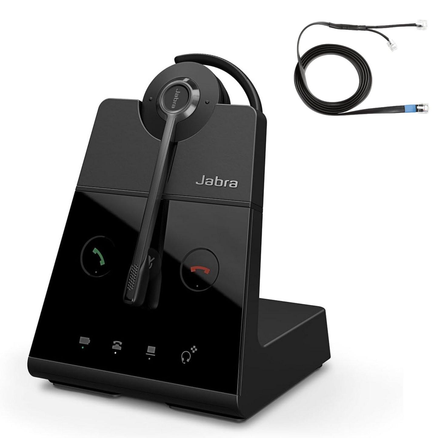 Jabra Engage 65 SE Wireless Headset with 14201-10 EHS Cable (Deskphone + PC)